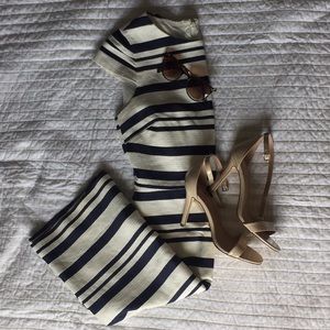 J Crew Suiting Striped Dress